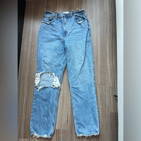 Abercrombie & Fitch Denim - Abercrombie Curve Love Straight Jeans